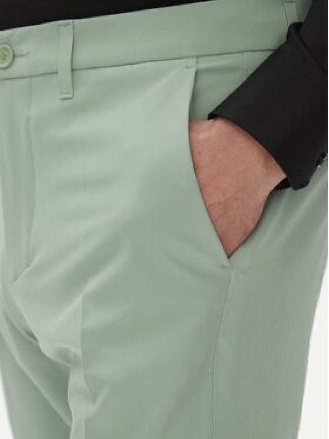 BOSS Spodnie materiałowe T_Commuter-Slim 50534303 Zielony Slim Fit