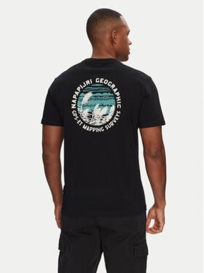 Napapijri T-Shirt S-Vignoni NP0A4ILX Czarny Regular Fit