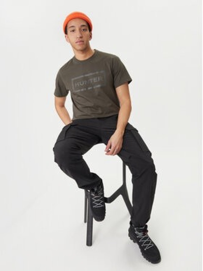 Hunter T-Shirt Halton HARM0019252 Zielony Regular Fit