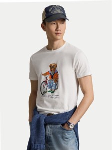 Polo Ralph Lauren T-Shirt 710B16612002 Biały Regular Fit