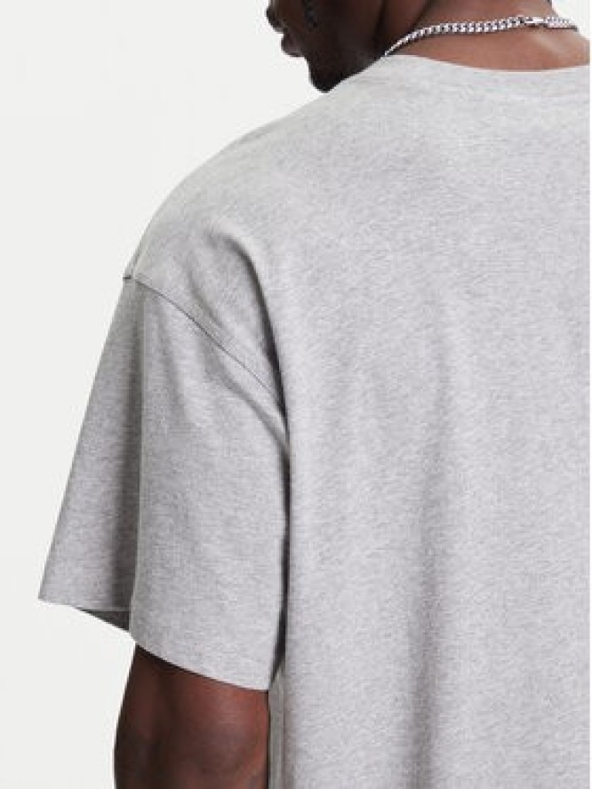 adidas T-Shirt Trefoil Essentials JY6270 Szary Oversize