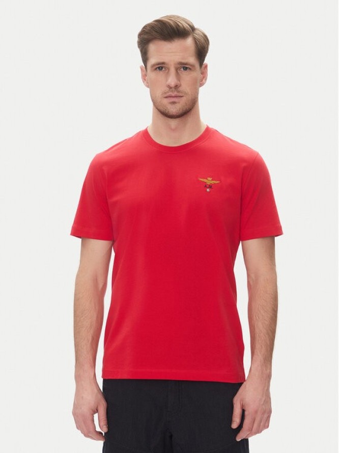 Aeronautica Militare T-Shirt 251TS1580J372 Czerwony Regular Fit