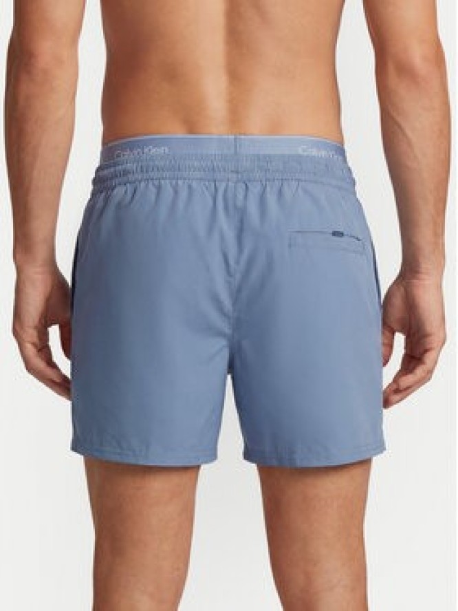 Calvin Klein Swimwear Szorty kąpielowe LV00N61024 Niebieski Regular Fit