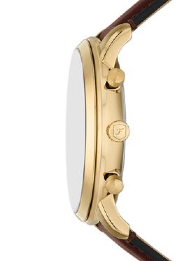 Fossil Zegarek Neutra Chronograph FS6113 Brązowy