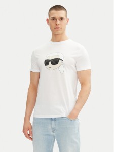 KARL LAGERFELD T-Shirt 755073 552251 Biały Regular Fit