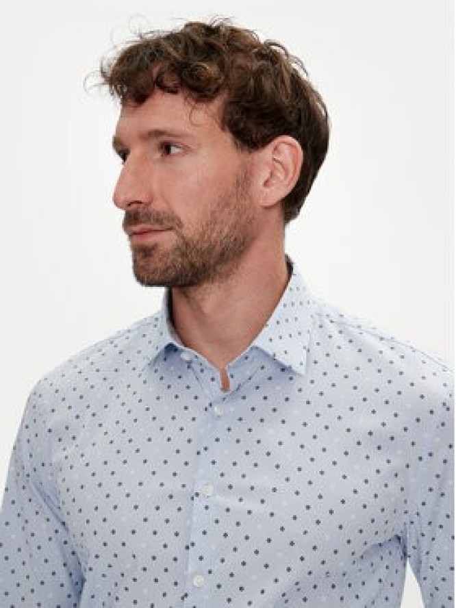 Calvin Klein Koszula K10K113168 Niebieski Slim Fit