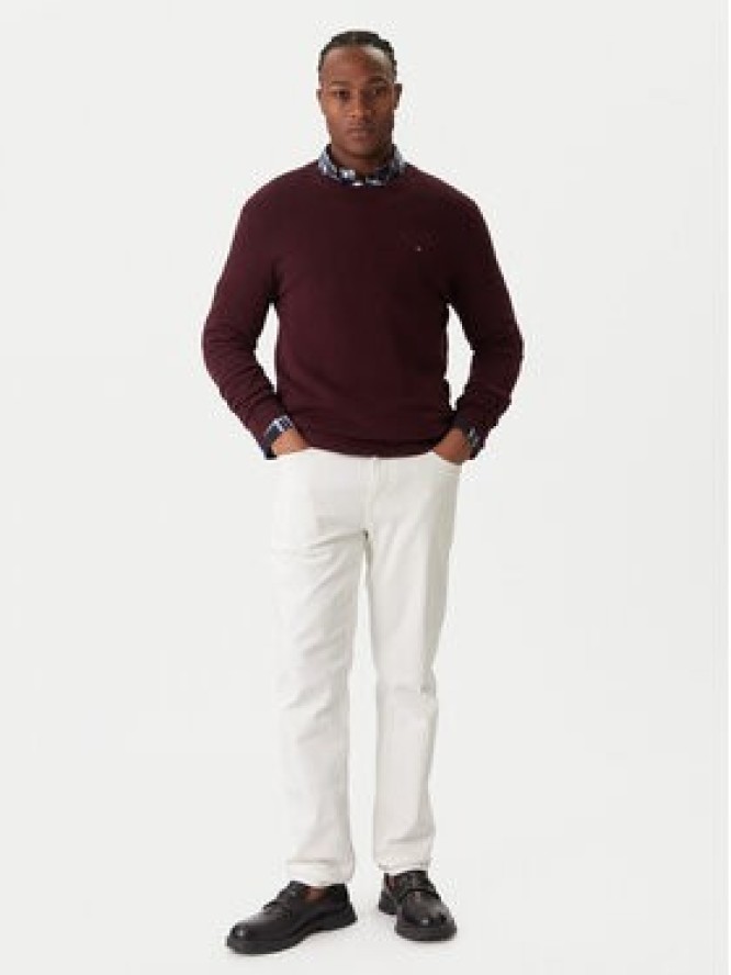 Tommy Hilfiger Sweter Essential MW0MW36347 Czerwony Regular Fit