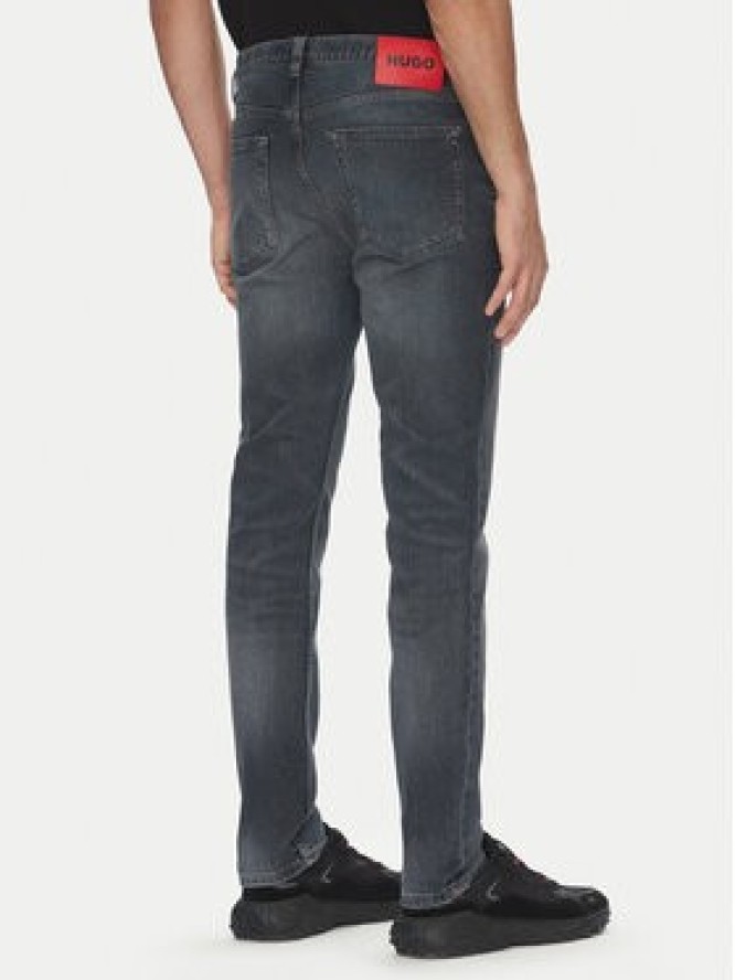HUGO Jeansy 50542675 Szary Extra Slim Fit