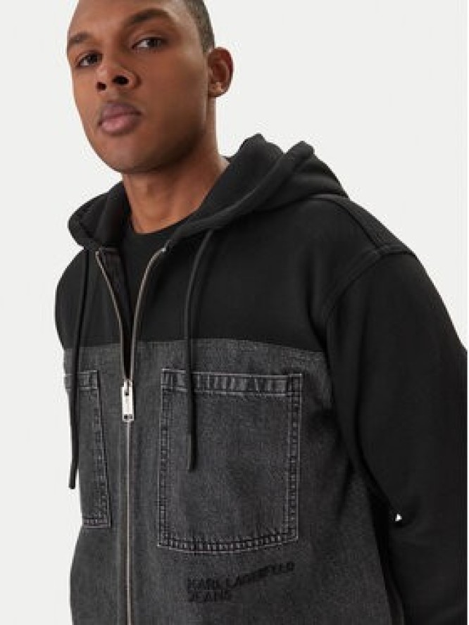 Karl Lagerfeld Jeans Kurtka jeansowa B1M14044 Szary Regular Fit