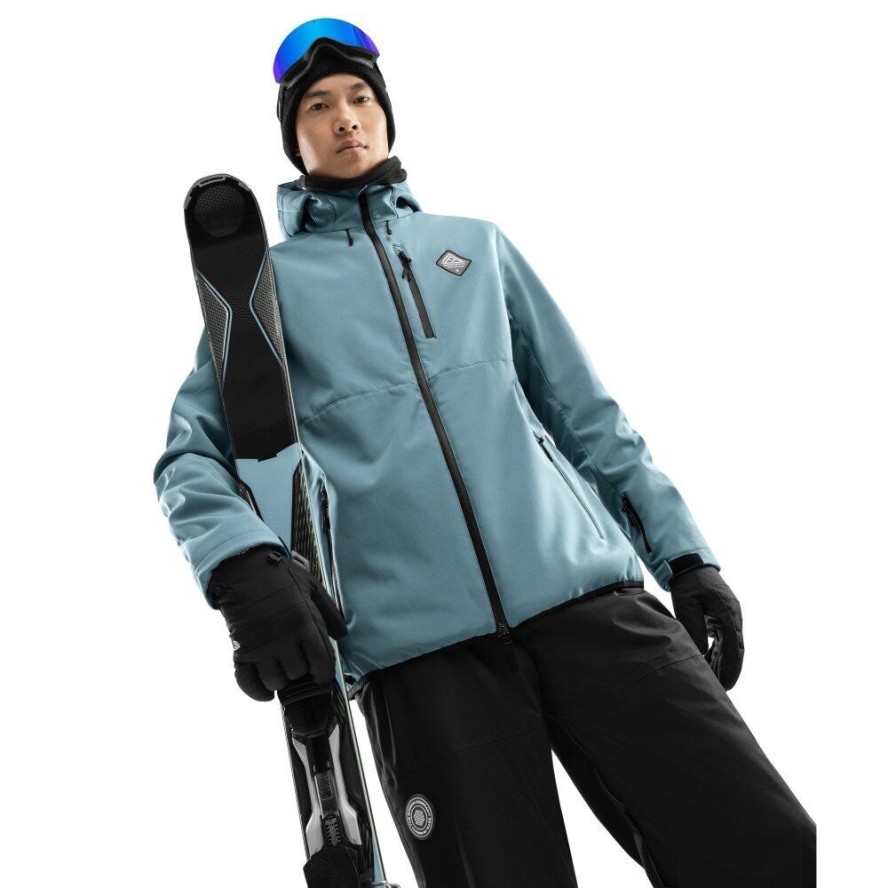 Męska kurtka snowboardowa Sporty zimowe Siroko W2 Beluga
