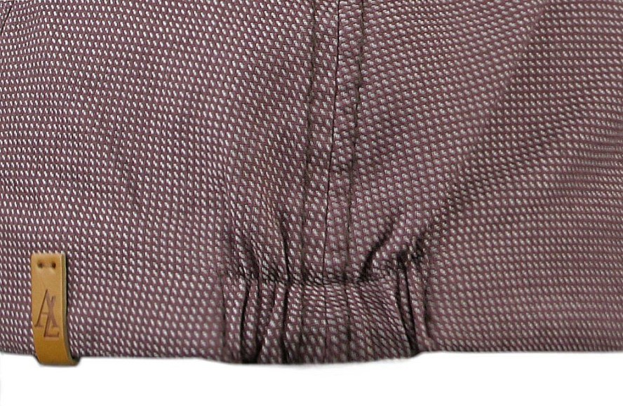 Lekki Kaszkiet Wiosenno-Letni - Alties - Bordowy z Mikrowzorem