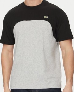 Lacoste T-Shirt TH9551 Szary Classic Fit