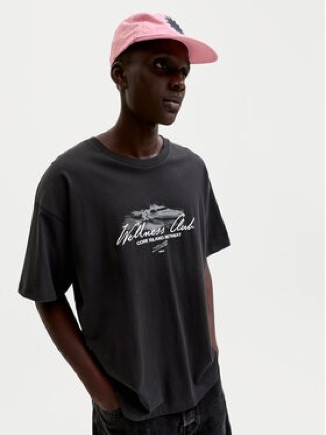 Jack & Jones T-Shirt Eterna 12295526 Czarny Loose Fit