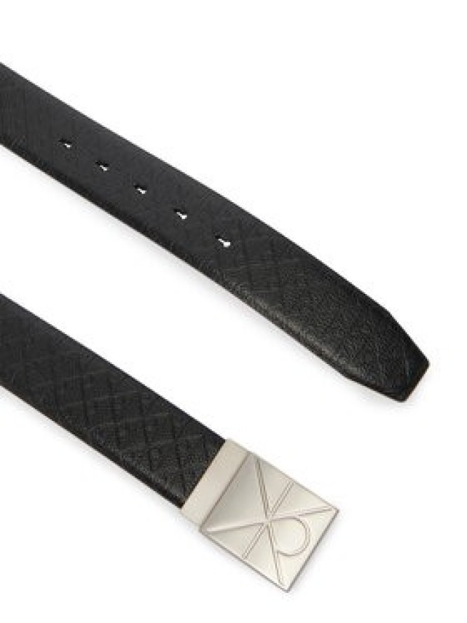 Calvin Klein Pasek Emblem Plaque W/ Aop 35Mm Adj LV04D7082G Czarny