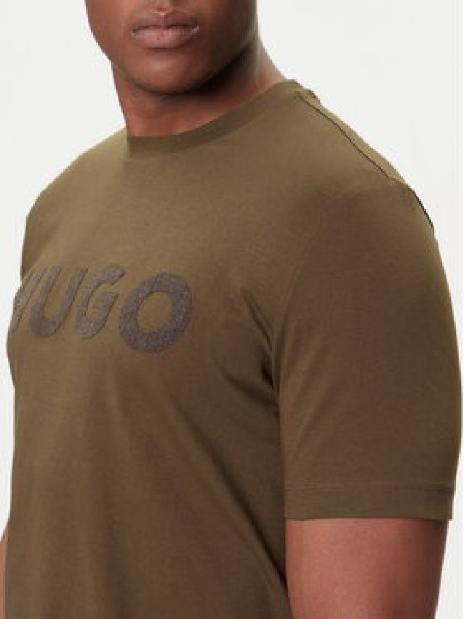 HUGO T-Shirt Dulivio 50542737 Brązowy Regular Fit