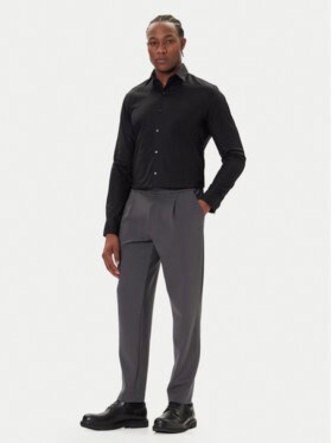 Calvin Klein Koszula LV019EU053 Czarny Slim Fit