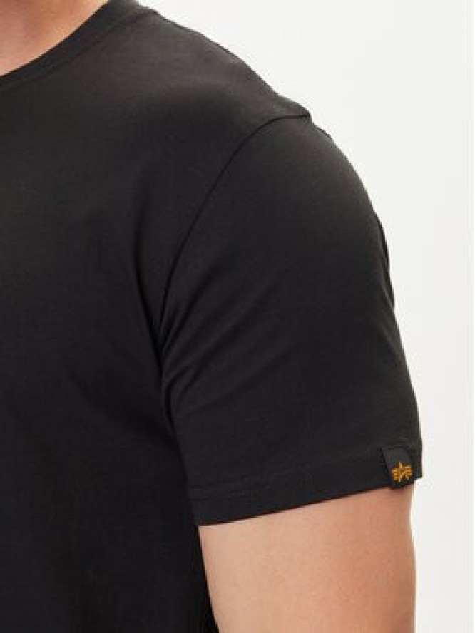 Alpha Industries T-Shirt Basic T-Shirt 100501 Czarny Regular Fit