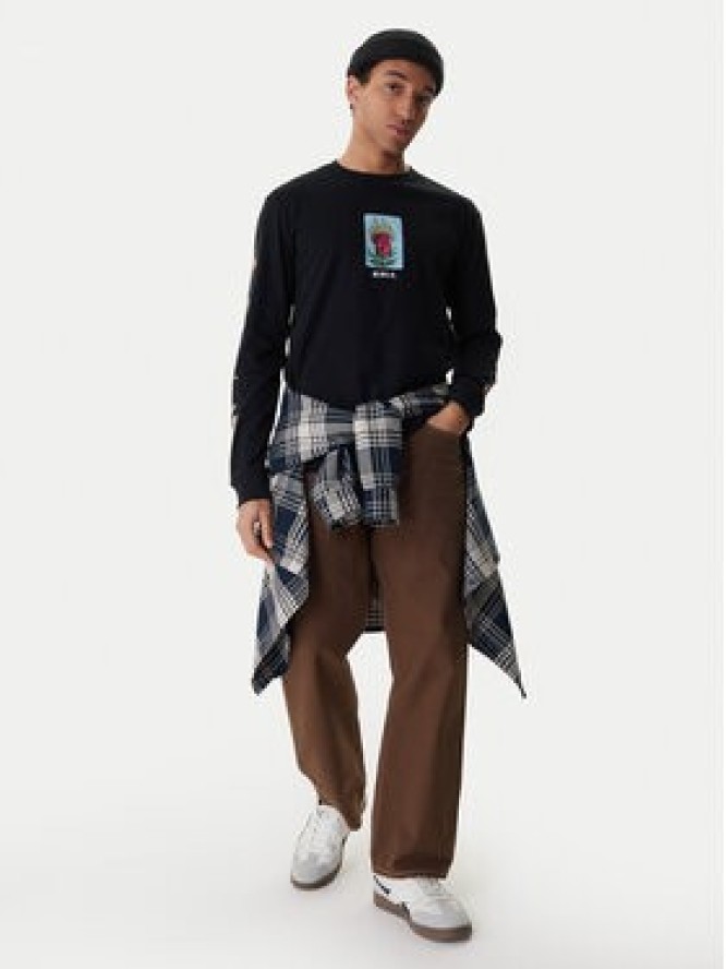 RVCA Longsleeve Dayshift EVYZT00306 Czarny Regular Fit
