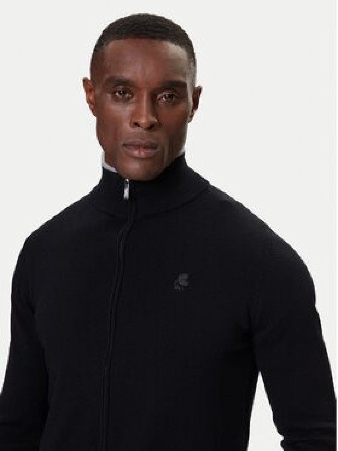 KARL LAGERFELD Kardigan 655004 554399 Czarny Slim Fit