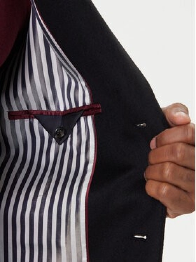 Tommy Hilfiger Płaszcz wełniany MW0MW40768 Czarny Regular Fit