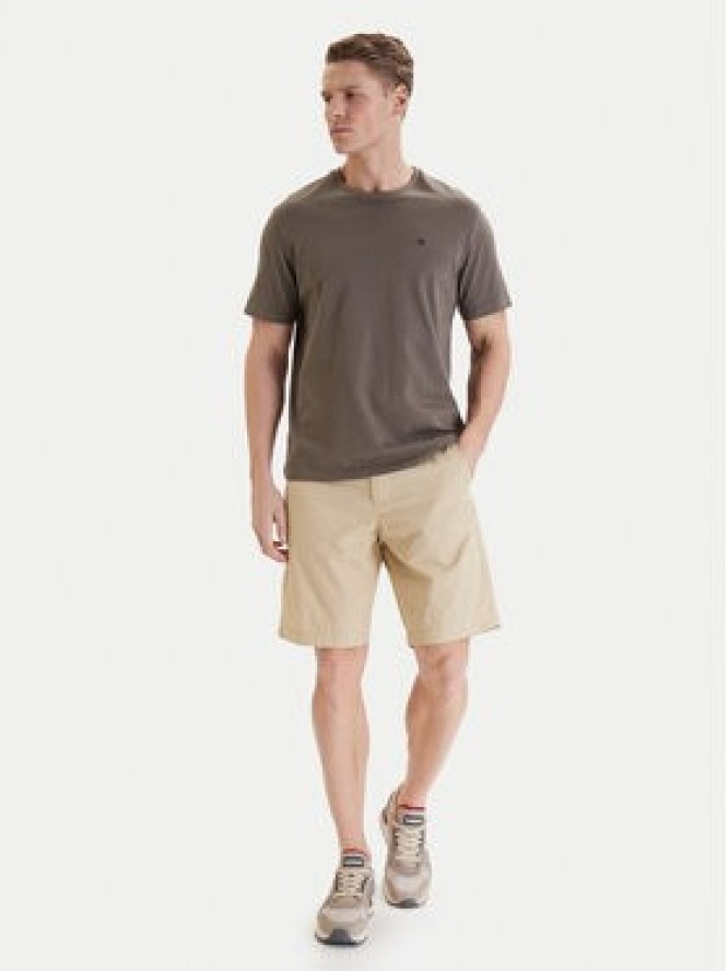 Napapijri Szorty materiałowe Nakuru 6 NP0A4HRV Beżowy Regular Fit