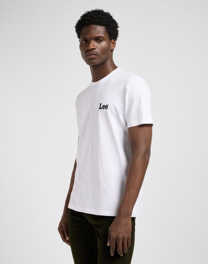 MESKA KOSZULKA LEE SS SMALL LOGO TEE BRIGHT WHITE 112370503