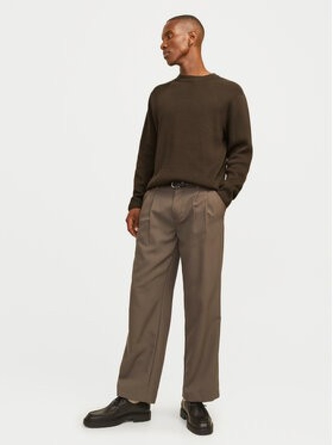 Jack & Jones Sweter Milano 12259666 Beżowy Relaxed Fit