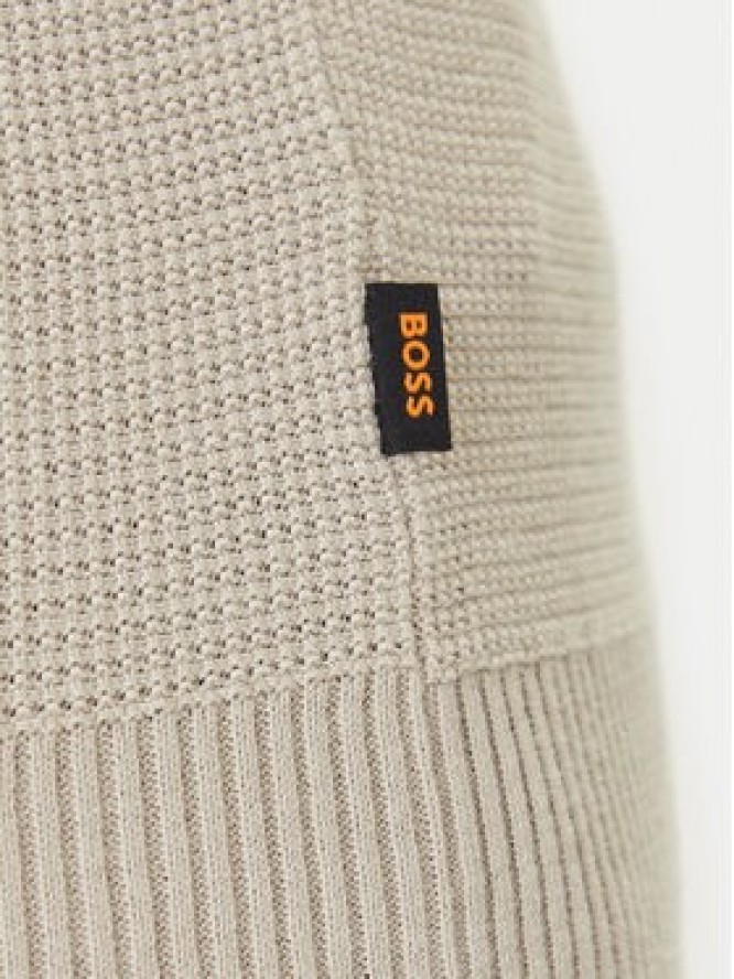 BOSS Sweter Klapok 50548673 Beżowy Regular Fit