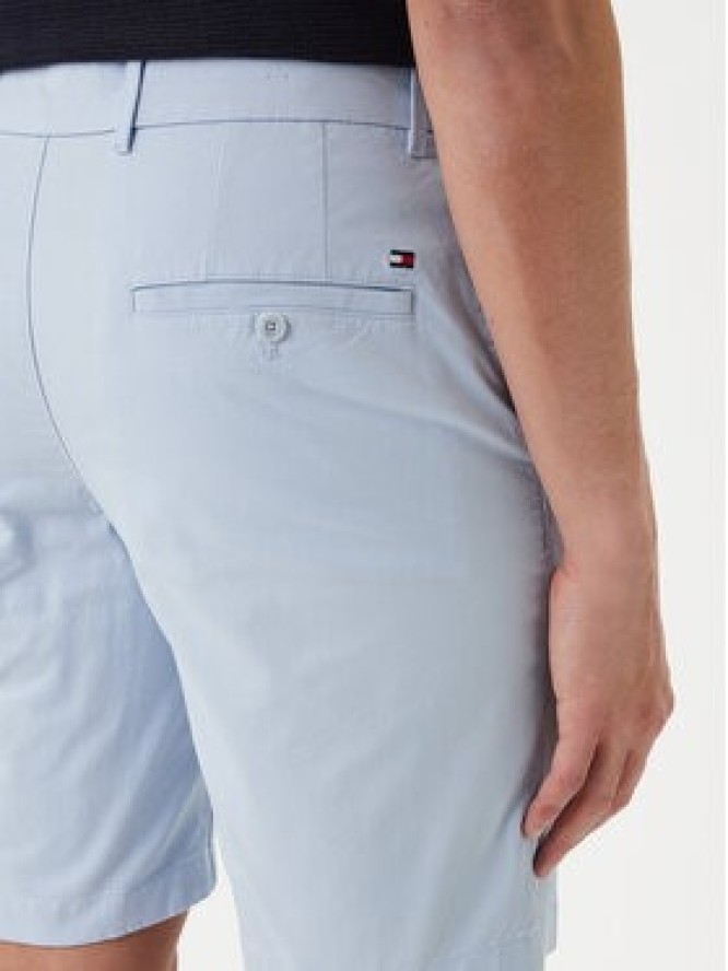Tommy Hilfiger Szorty materiałowe Denton 9.5 MW0MW42351 Niebieski jasny Slim Fit