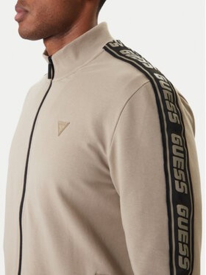 Guess Bluza Z2YQ12 K6ZS1 Beżowy Regular Fit