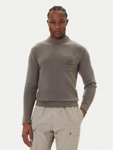 C.P. Company Sweter 19CMKN061A110432A Szary Regular Fit