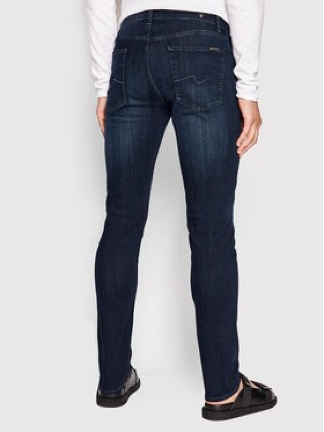 7 For All Mankind Jeansy Luxe Performance Plus JSMSA230IP Granatowy Slim Fit