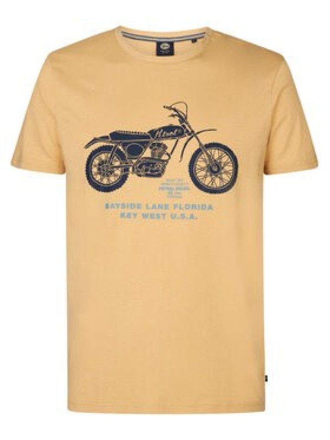 Petrol Industries T-Shirt M-1050-TSR707 Żółty Regular Fit