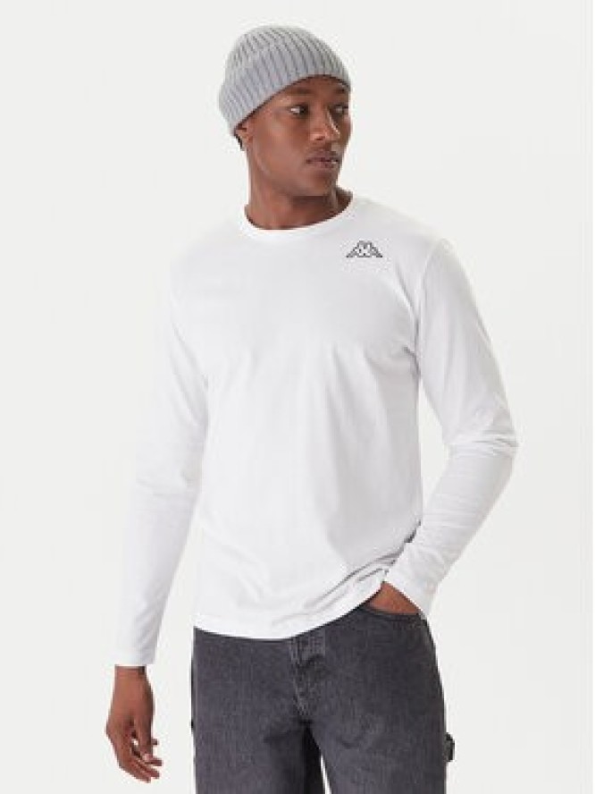 Kappa Komplet longsleeve Logo Saro 37216LW Biały Regular Fit