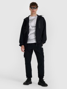 4F Spodnie casual męskie - czarne L