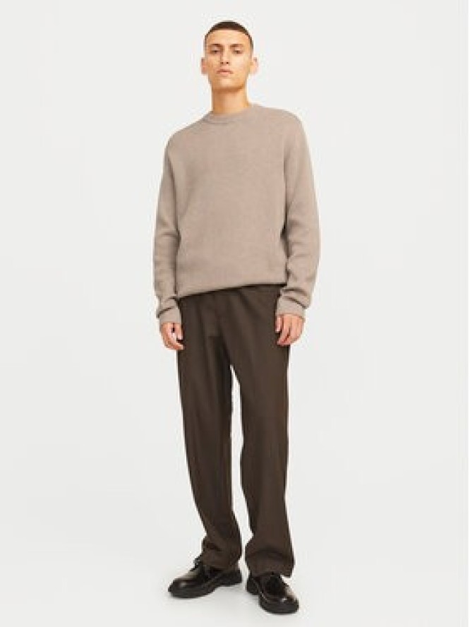 Jack & Jones Sweter Milano 12259666 Szary Relaxed Fit