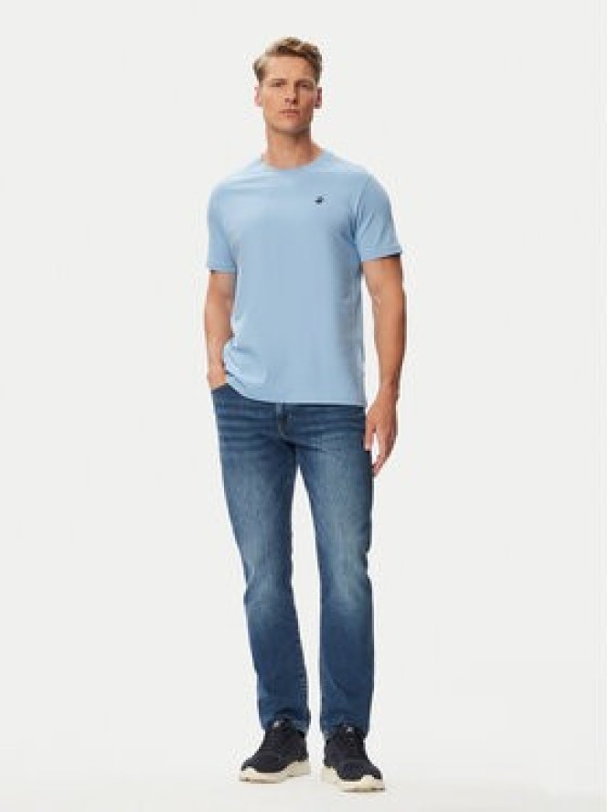 Beverly Hills Polo Club T-Shirt P-SS26M-TS41740 Niebieski Regular Fit