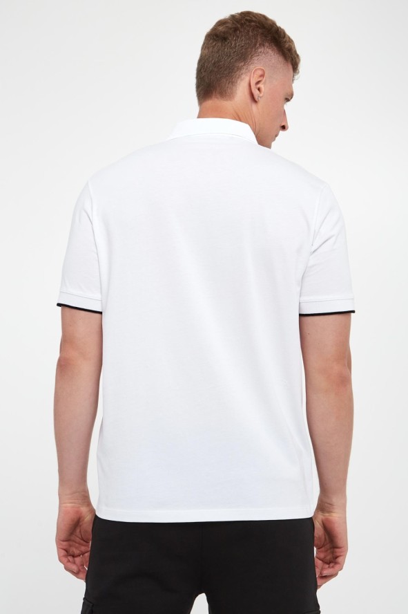 Polo męskie z logo KARL LAGERFELD