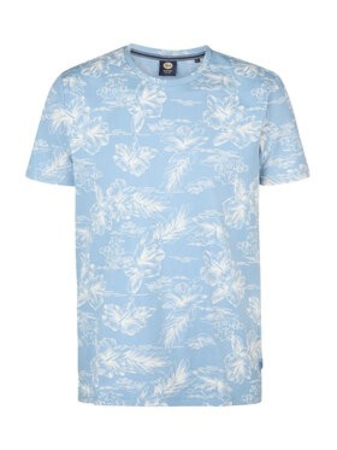 Petrol Industries T-Shirt M-1050-TSR623 Błękitny Regular Fit