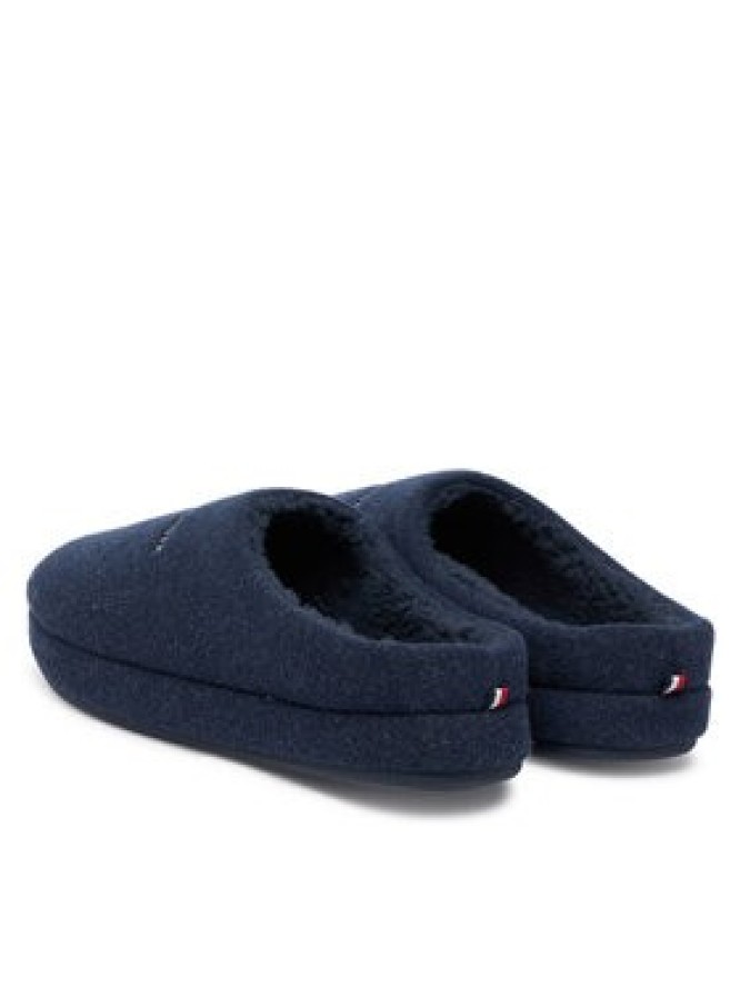 Tommy Hilfiger Kapcie Felt House FM0FM05614 Granatowy