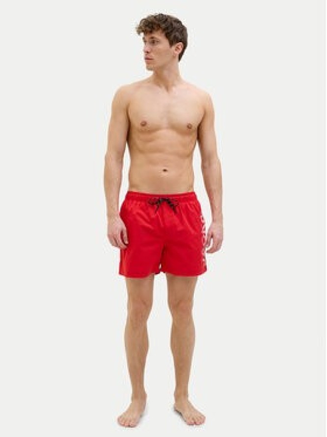 Jack & Jones Szorty kąpielowe Maui 12275129 Czerwony Regular Fit