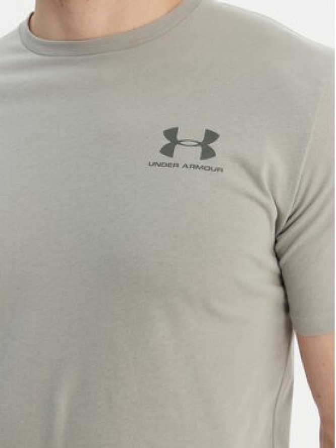 Under Armour T-Shirt Left Chest Logo SS 1326799 Szary Loose Fit