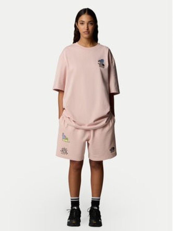 The North Face Szorty sportowe Unisex Mountain Cleanup NF0A8C2X Różowy Relaxed Fit