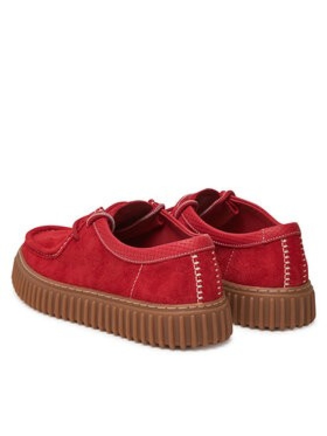 Clarks Półbuty Torhill Low 26180908 Czerwony