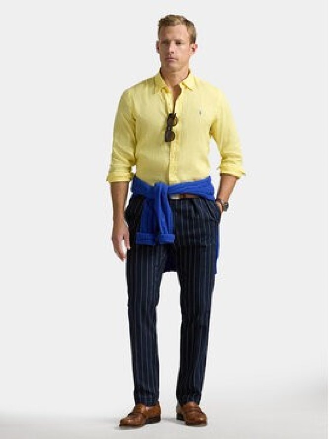 Polo Ralph Lauren Koszula 710968915011 Żółty Slim Fit