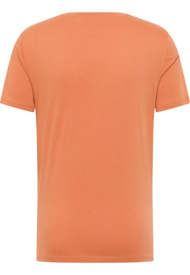 MĘSKA KOSZULKA MUSTANG Austin T-shirt LOGO Raw Sienna 1015068 7088