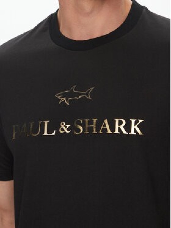 Paul&Shark T-Shirt C0P1239 Czarny Regular Fit
