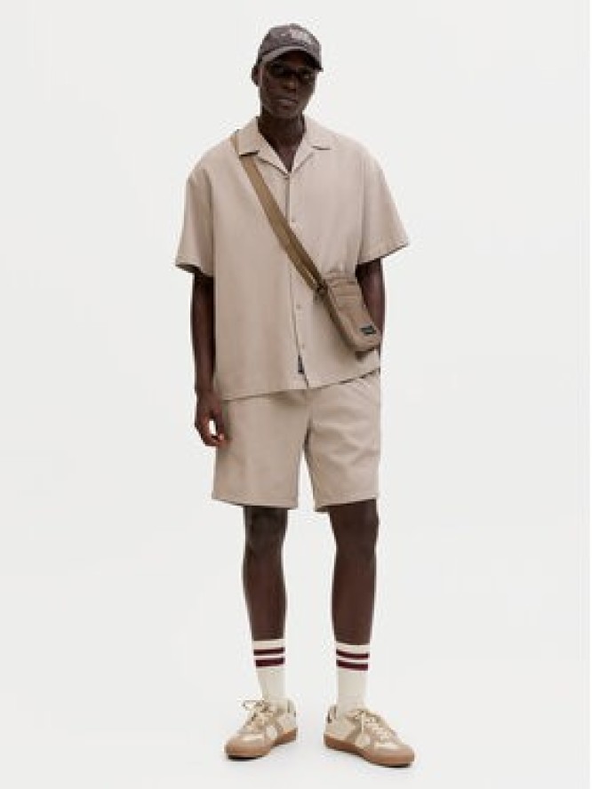 Jack & Jones Koszula Global 12295551 Beżowy Relaxed Fit