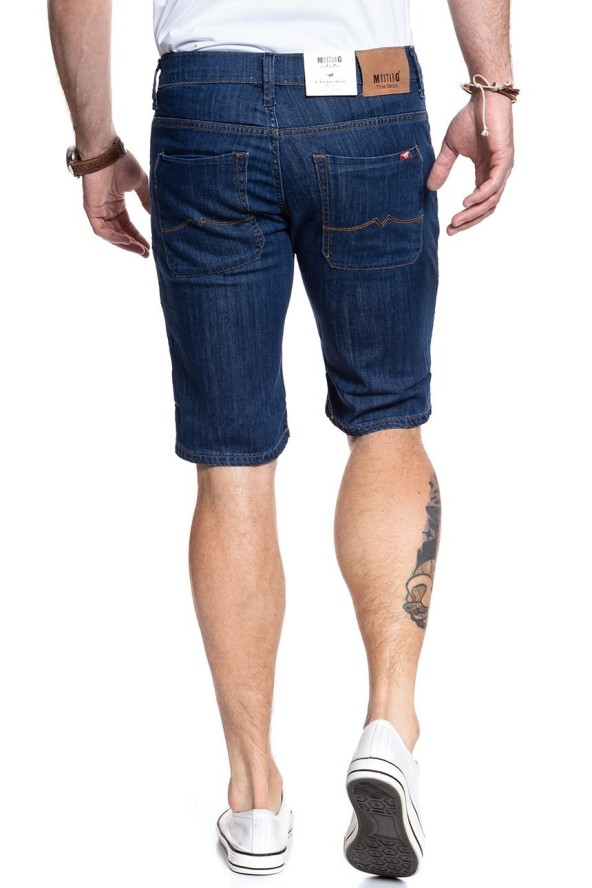 SPODENKI MUSTANG 5 Pocket Short DENIM BLUE 1007373 5000 580