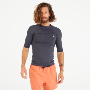 Top UV surfingowy męski Decathlon 100 krótki rękaw